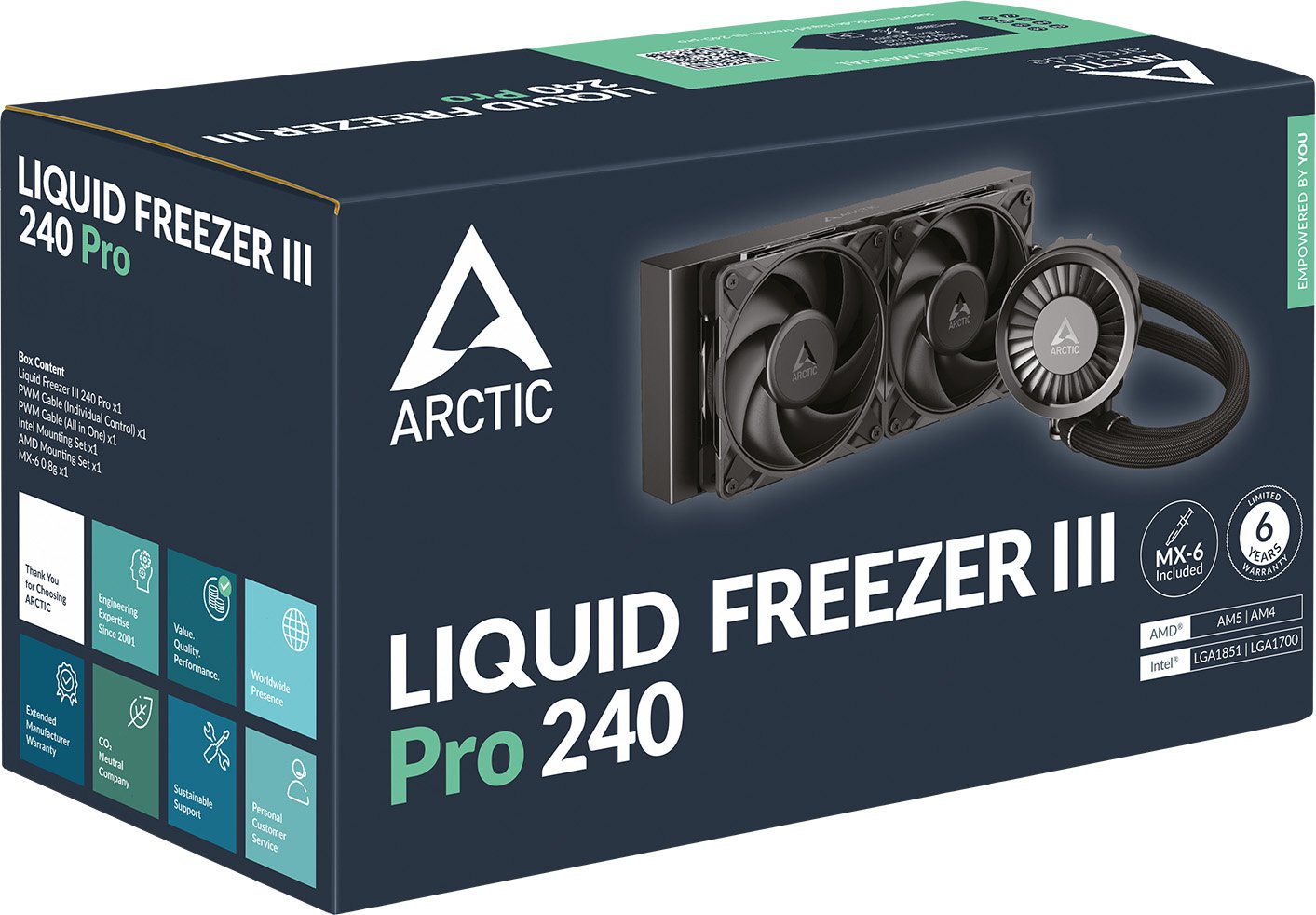 Arctic Liquid Freezer III Pro 240, schwarz