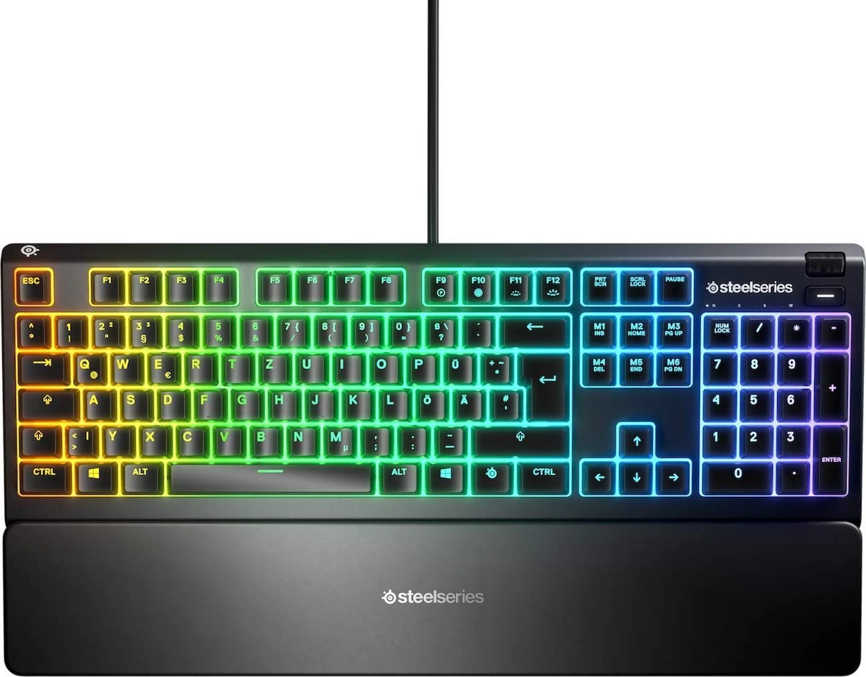 SteelSeries APEX 3, Gaming-Tastatur schwarz, USB, DE