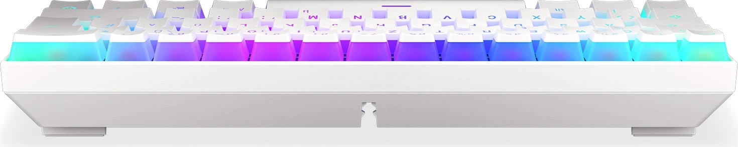 Endorfy Thock Compact Wireless Pudding, Onyx White, PBT, LEDs RGB, hot-swap, Kailh Box RED, USB/Bluetooth