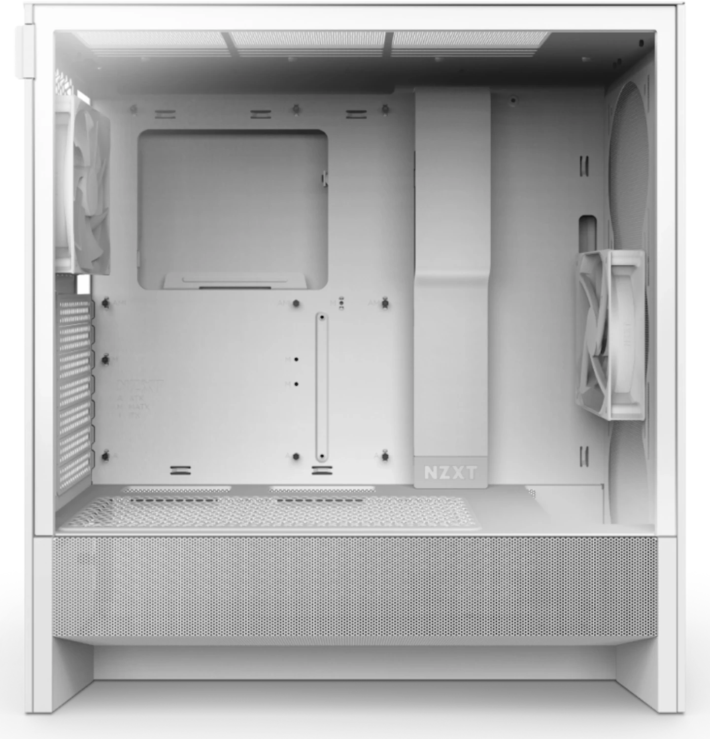 NZXT H5 Flow (2024), weiß, Glasfenster