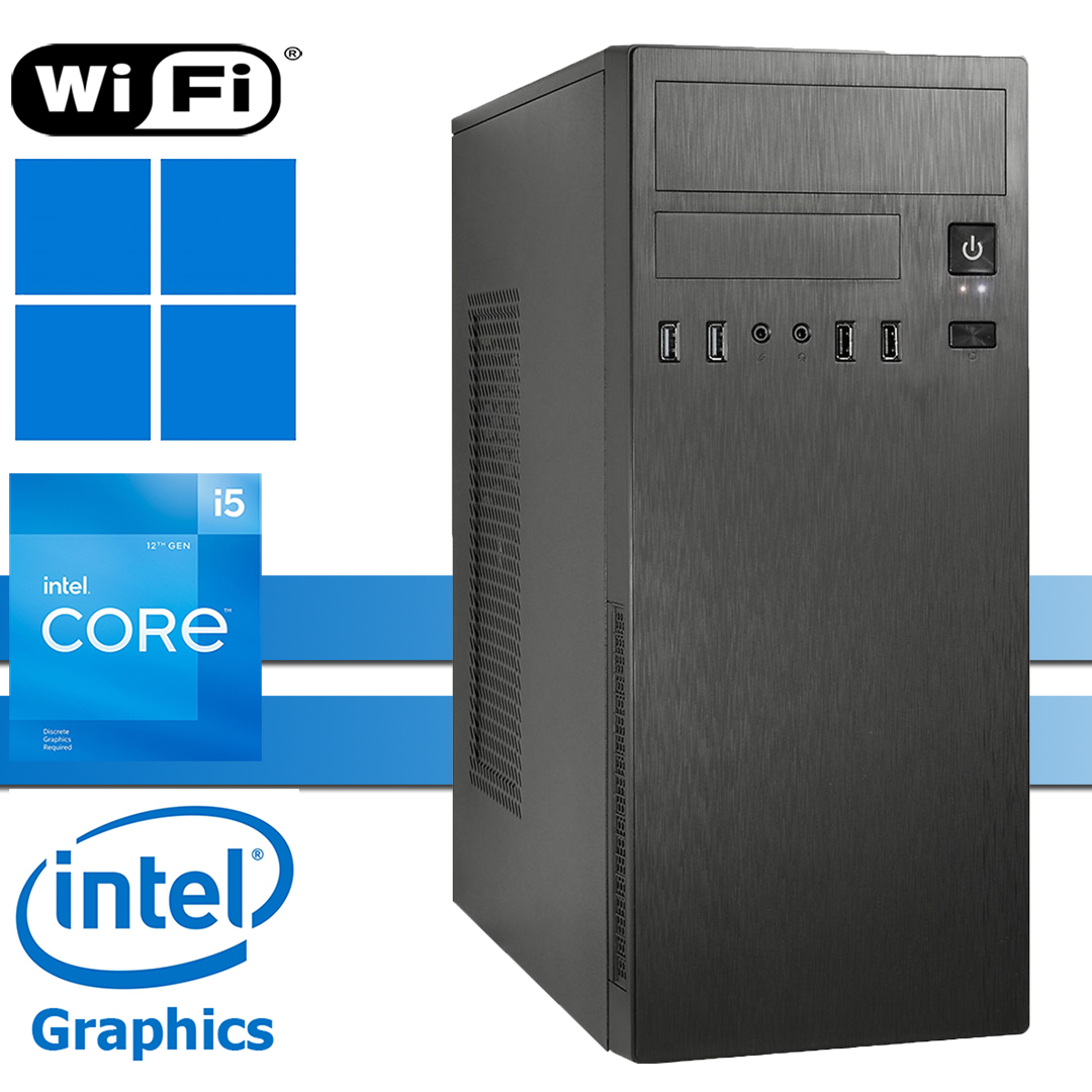 X-Power PC│Intel i5-12400│bis 64GB RAM DDR4│bis 2TB NVMe SSD│bis 4TB HDD│WiFi│Windows 11 Pro