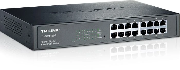 TP-Link TL-SG1016DE Desktop Gigabit Easy Smart Switch, 16x RJ-45