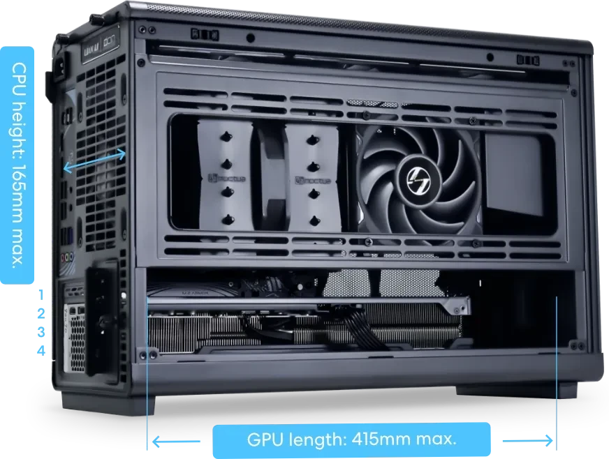 Lian Li DAN Cases A3-mATX Black Wood Edition