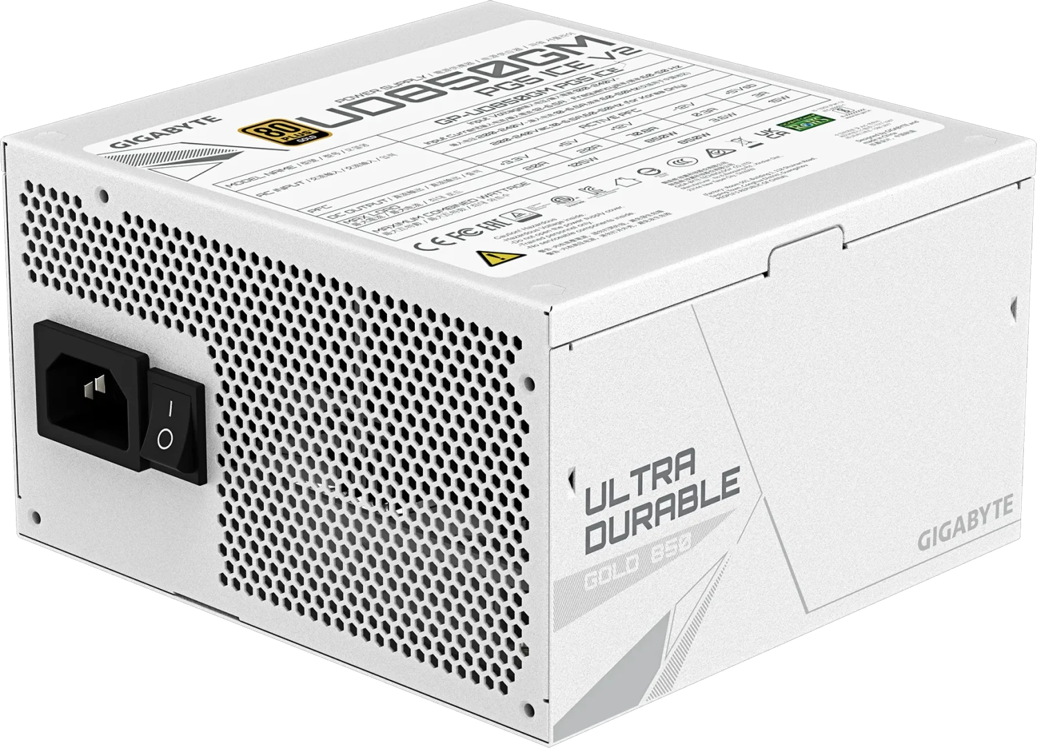 GIGABYTE UD850GM PG5 V2 ICE weiß 850W ATX 3.1