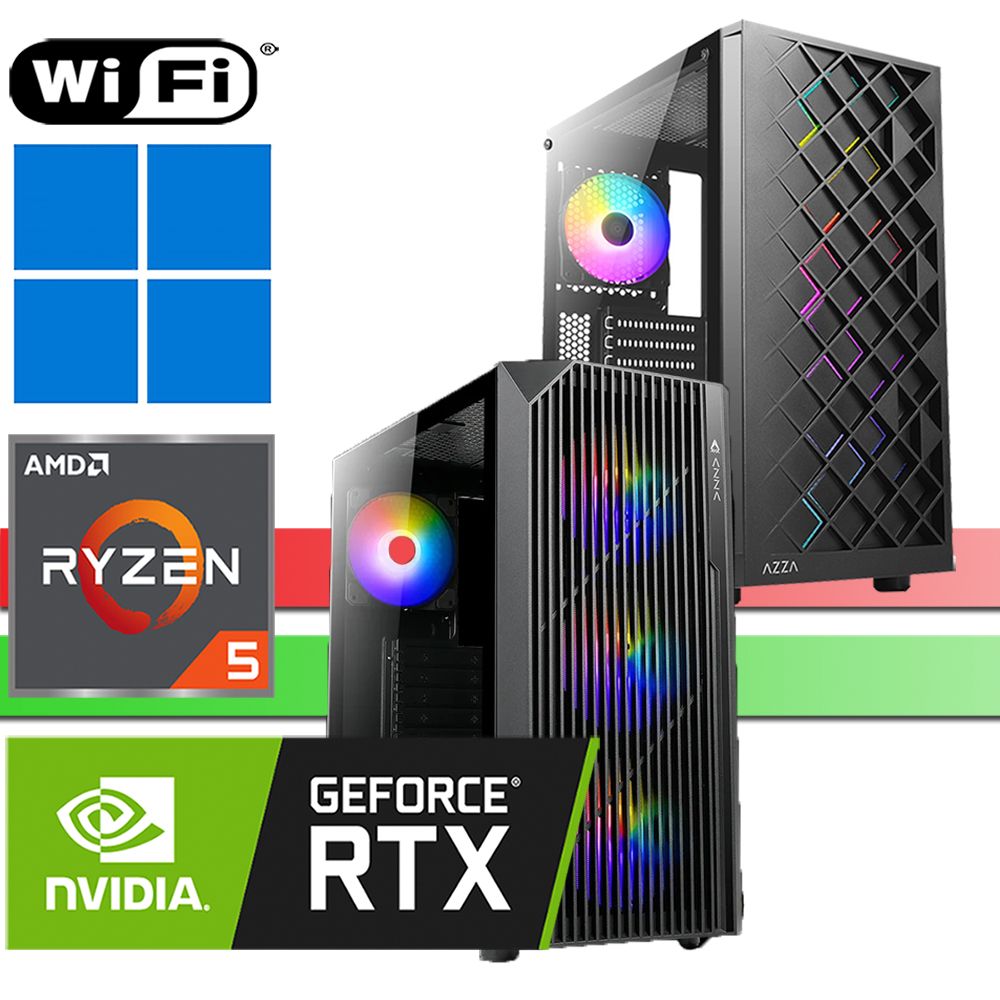 X-Gaming PC | AMD Ryzen 5 5500 | bis 64GB RAM DDR4 | bis 2TB SSD NVMe | bis 4TB HDD | WiFi | Windows 11 Pro