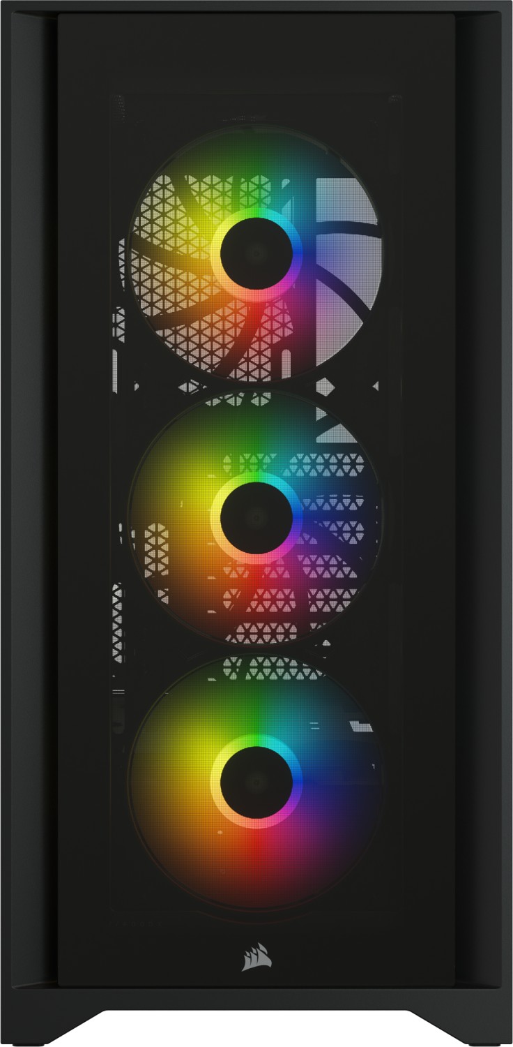 Corsair iCue 4000X RGB schwarz, Glasfenster
