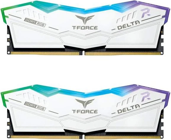 TeamGroup T-Force DELTA RGB weiß UDIMM 32GB Kit, DDR5-6000