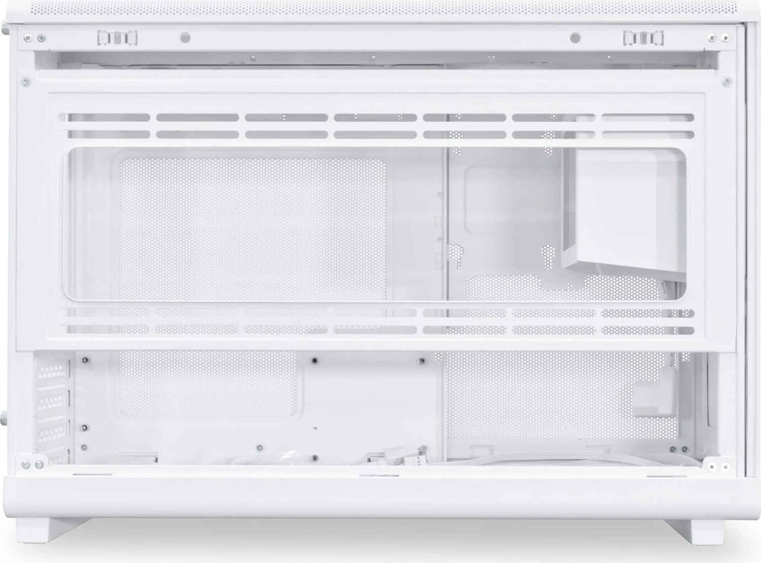 Lian Li DAN Cases A3-mATX White Wood Edition, Glasfenster