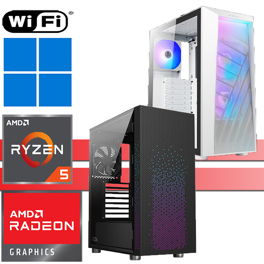 X-Gaming PC | AMD Ryzen 5 5600G | bis 64GB RAM DDR4 | bis 2TB SSD NVMe | bis 4TB HDD | WiFi | Windows 11 Pro