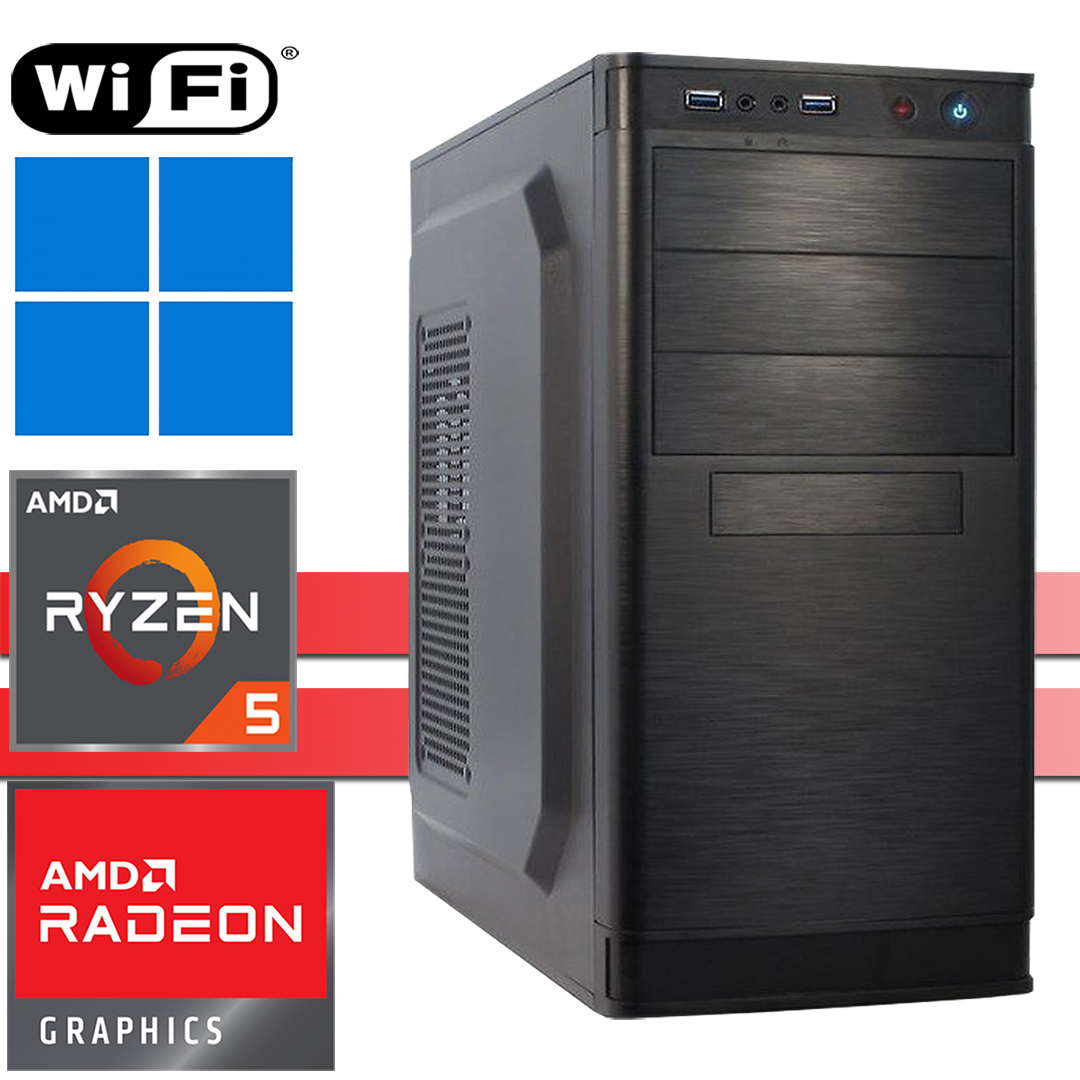 X-Power PC│AMD Ryzen 5 5600G│bis 64GB RAM DDR4│bis 2TB NVMe SSD│bis 4TB HDD│VEGA│WiFi│Windows 11 Pro