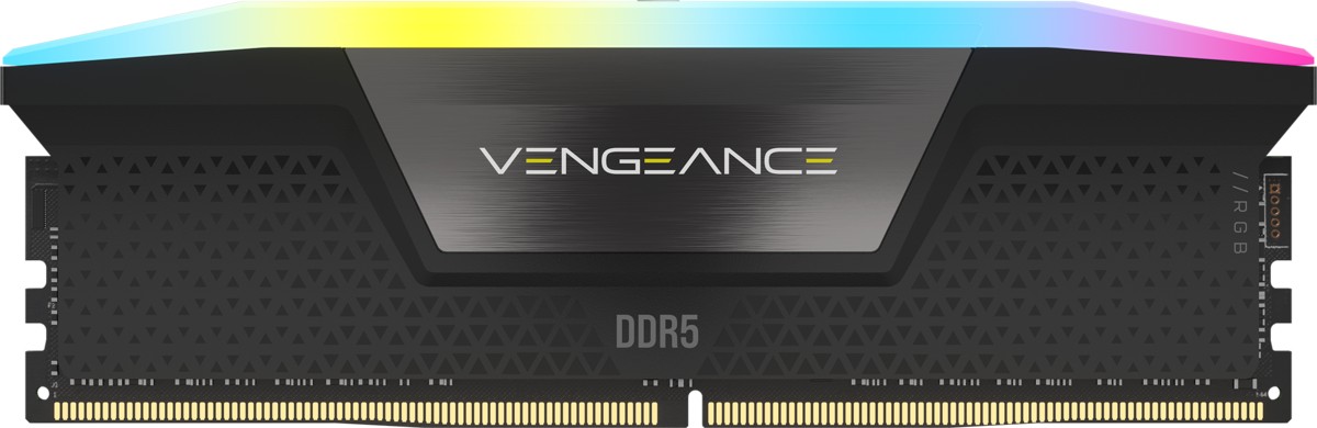32GB Corsair Vengeance RGB schwarz DIMM Kit, DDR5-5600, XMP - CMH32GX5M2B5600C40K