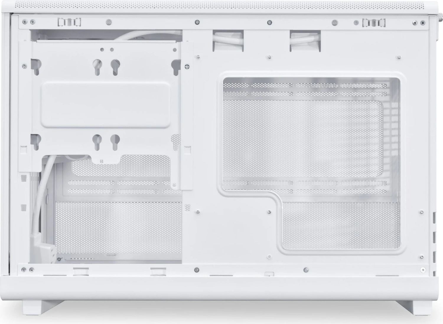 Lian Li DAN Cases A3-mATX White Wood Edition, Glasfenster