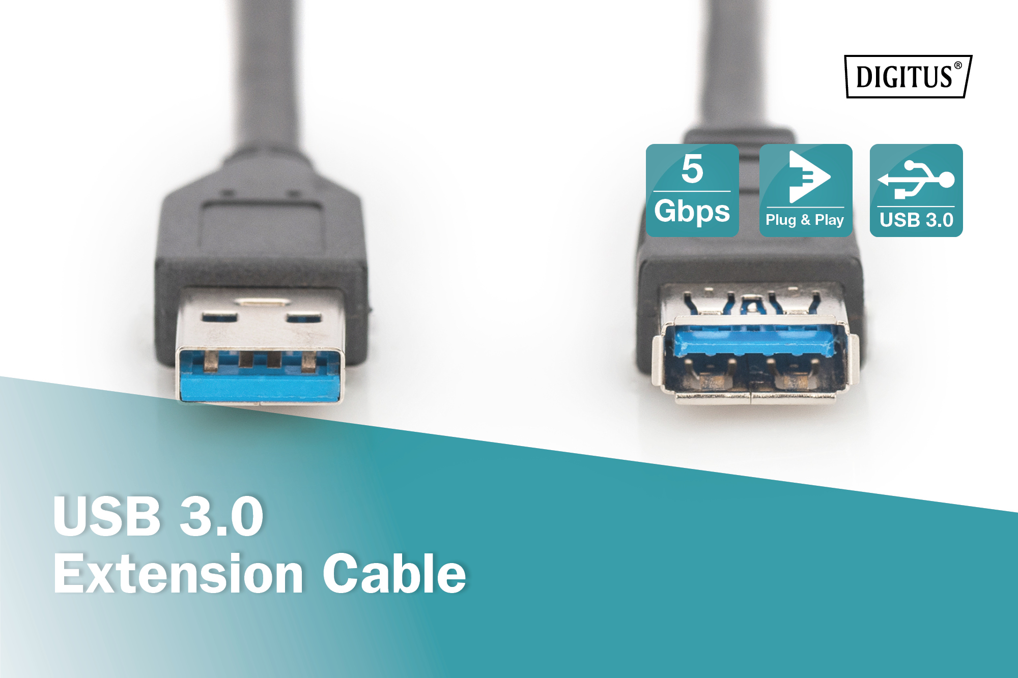 USB 3.0-Verlängerungskabel AA 1.8m