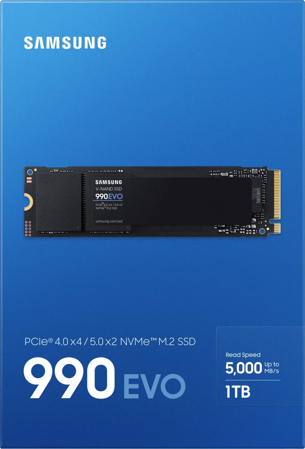 2000 GB Samsung SSD 990 EVO, M.2