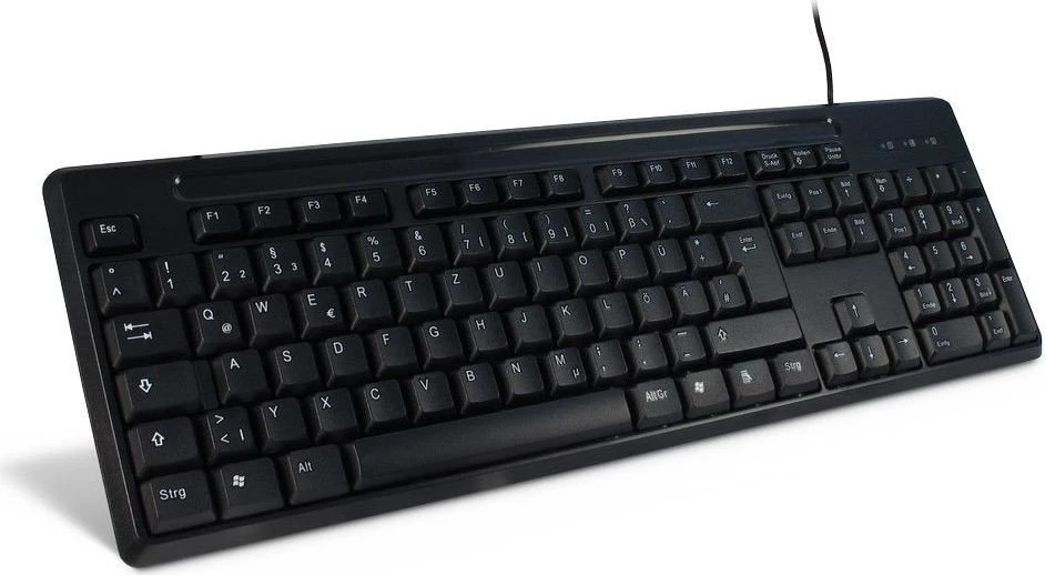 Inter-Tech K-3123 schwarz, USB, DE